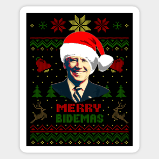 Merry Bidemas Joe Biden Christmas Sticker